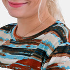 La Marey Polyester Printed Top Size 8-20 - Multi