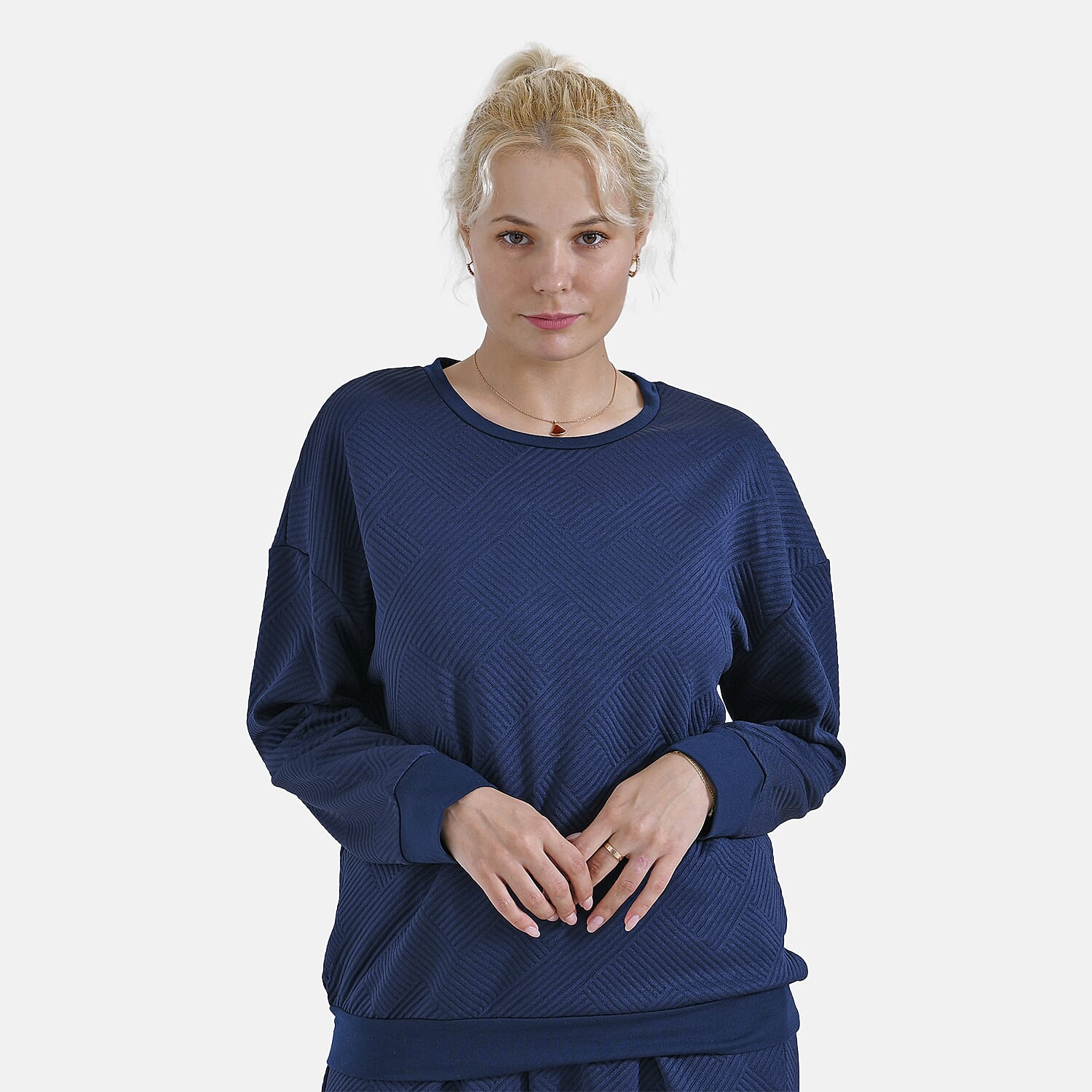 La Marey Loungewear Top (Size XL) - Navy