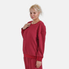 La Marey Loungewear Top (Size XL) - Red