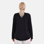 La Marey Sequin Top (Size XL) - Black