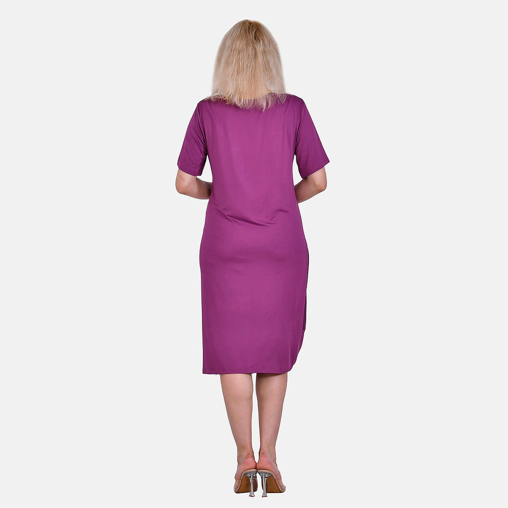 La Marey Jersey One-Piece Dress (Size L) - Purple