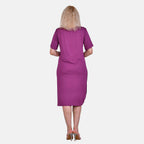La Marey Jersey One-Piece Dress (Size L) - Purple