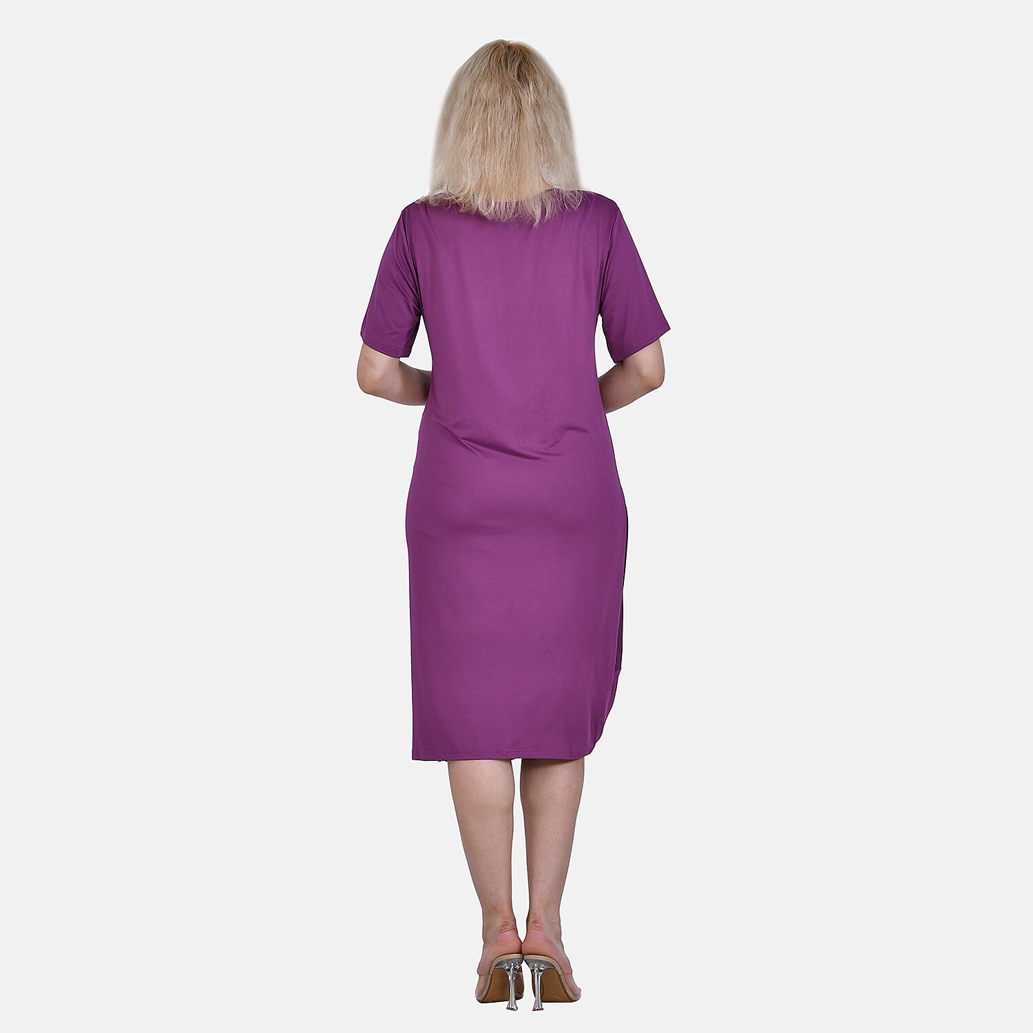 La Marey Jersey One-Piece Dress (Size L) - Purple