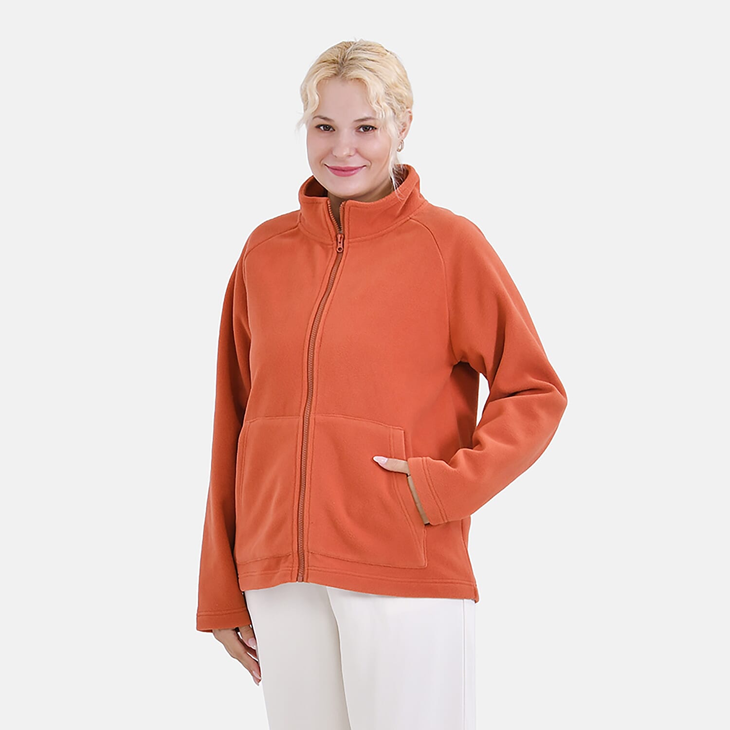 La Marey Polar Fleece Jacket (Size M) - Orange