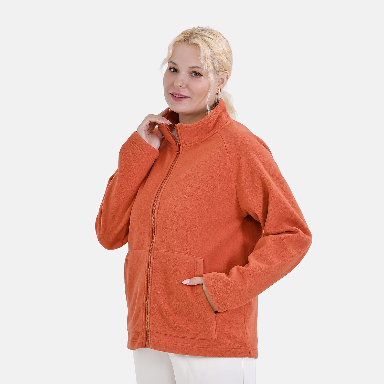 La Marey Polar Fleece Jacket (Size M) - Orange