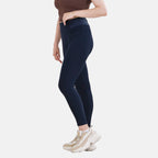 La Marey Polyester Solid Jean and Pant-Trouser (Size 67x1 cm) - Navy & Black