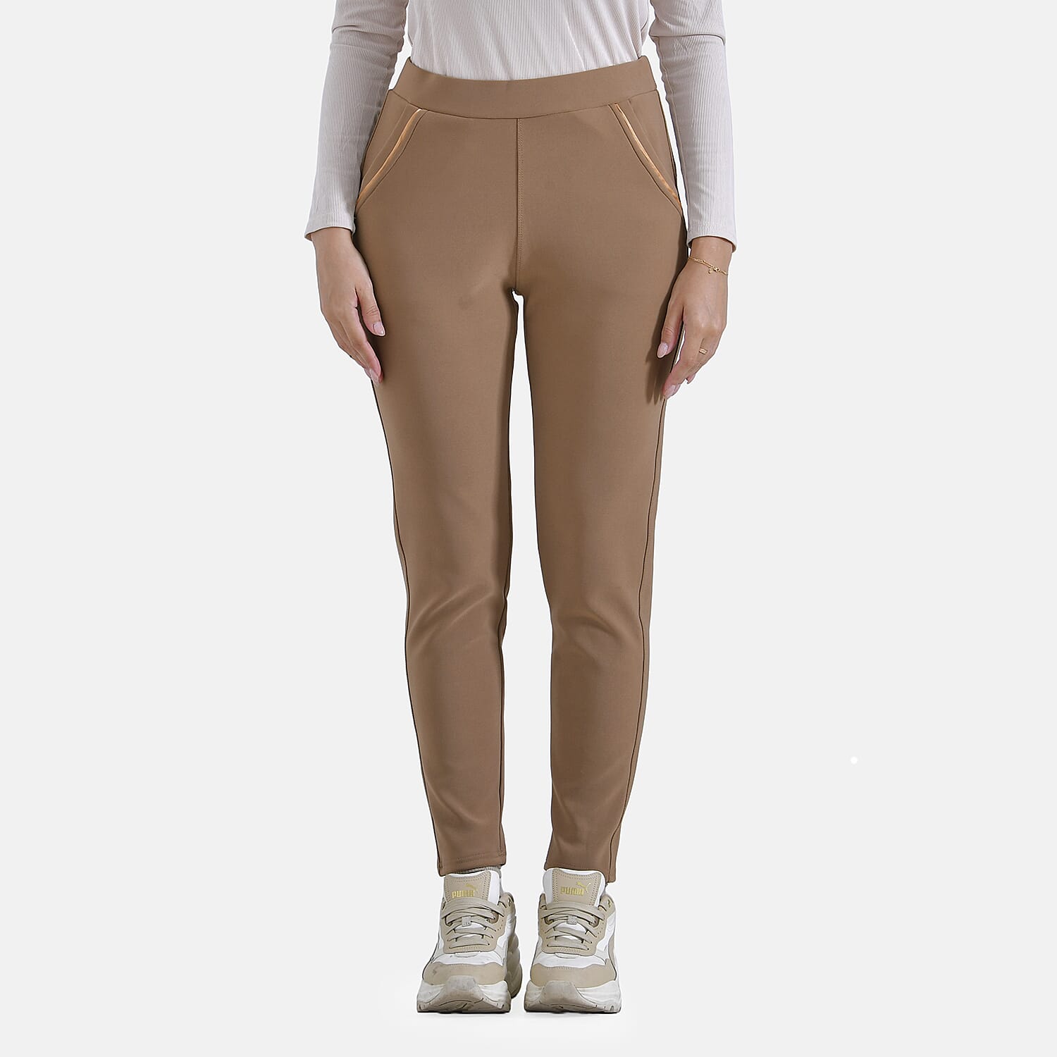 La Marey Ponte Trouser (Size 8 -10) - Beige