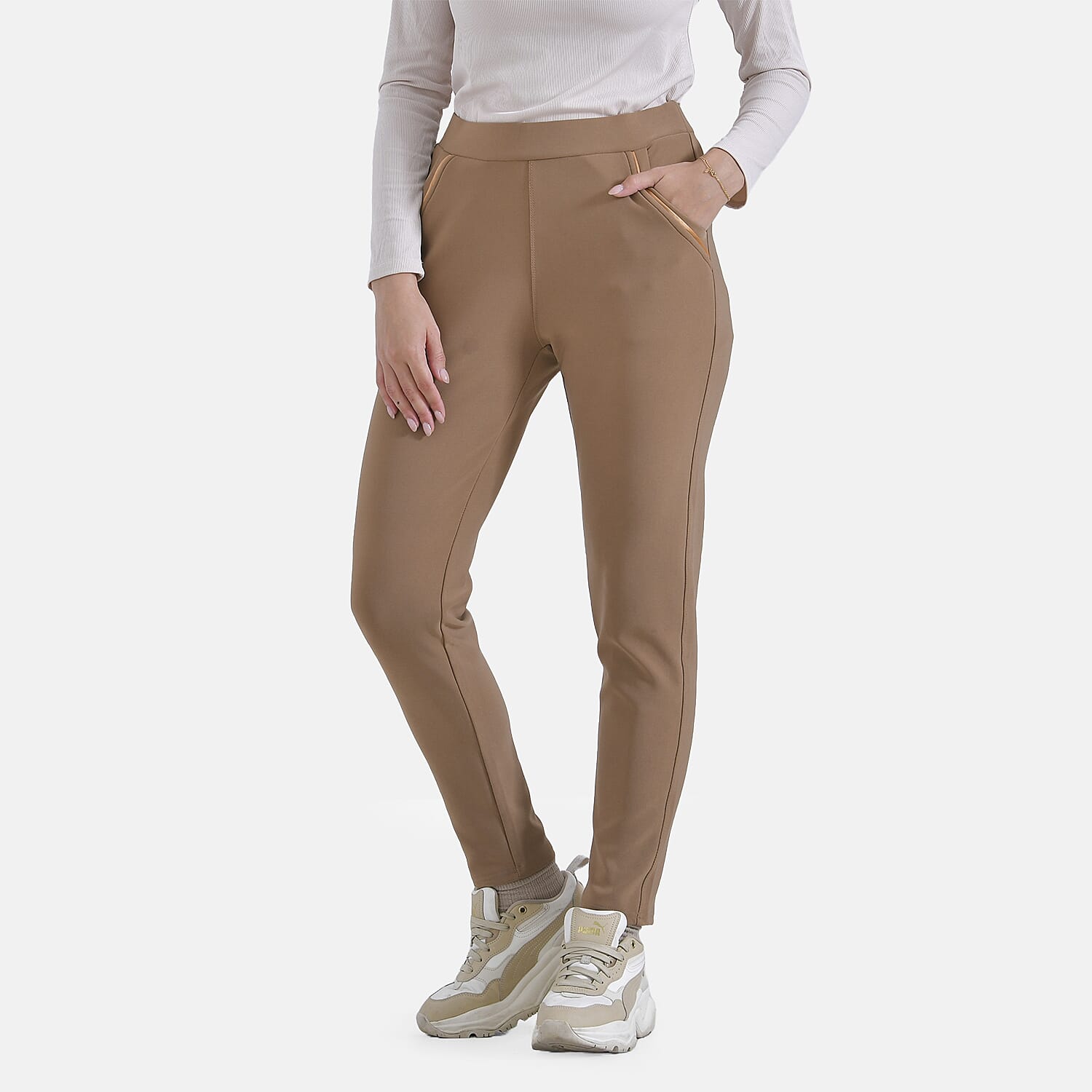 La Marey Ponte Trouser (Size 8 -10) - Beige