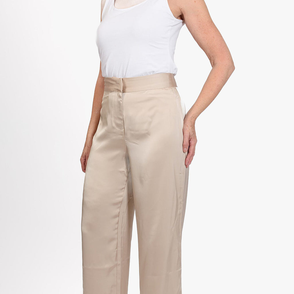 La Marey Elastic Waistband Trouser (Size 12) - Beige