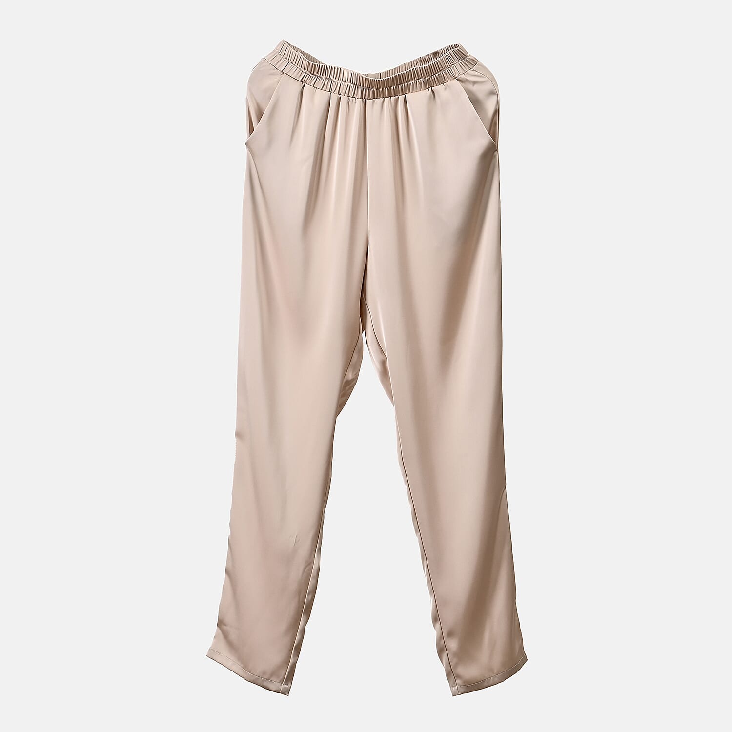 La Marey Elastic Waistband Trouser (Size 12) - Beige