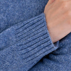 La Marey Roll Neck Solid Jumper (Size XXL) - Blue