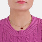 La Marey Cotton Blend Round Neck Jumper (Size S-M) - Purple