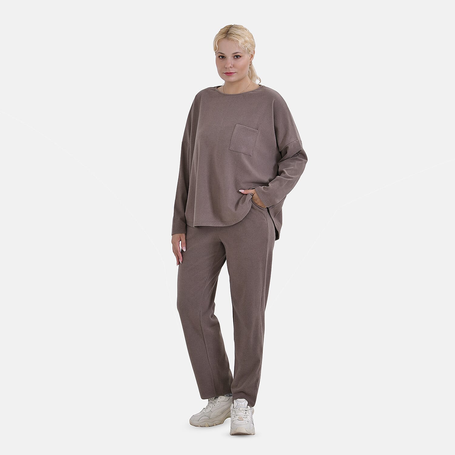 La Marey Soft Casual Top - Cappuccino