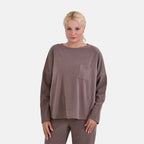 La Marey Soft Casual Top - Cappuccino