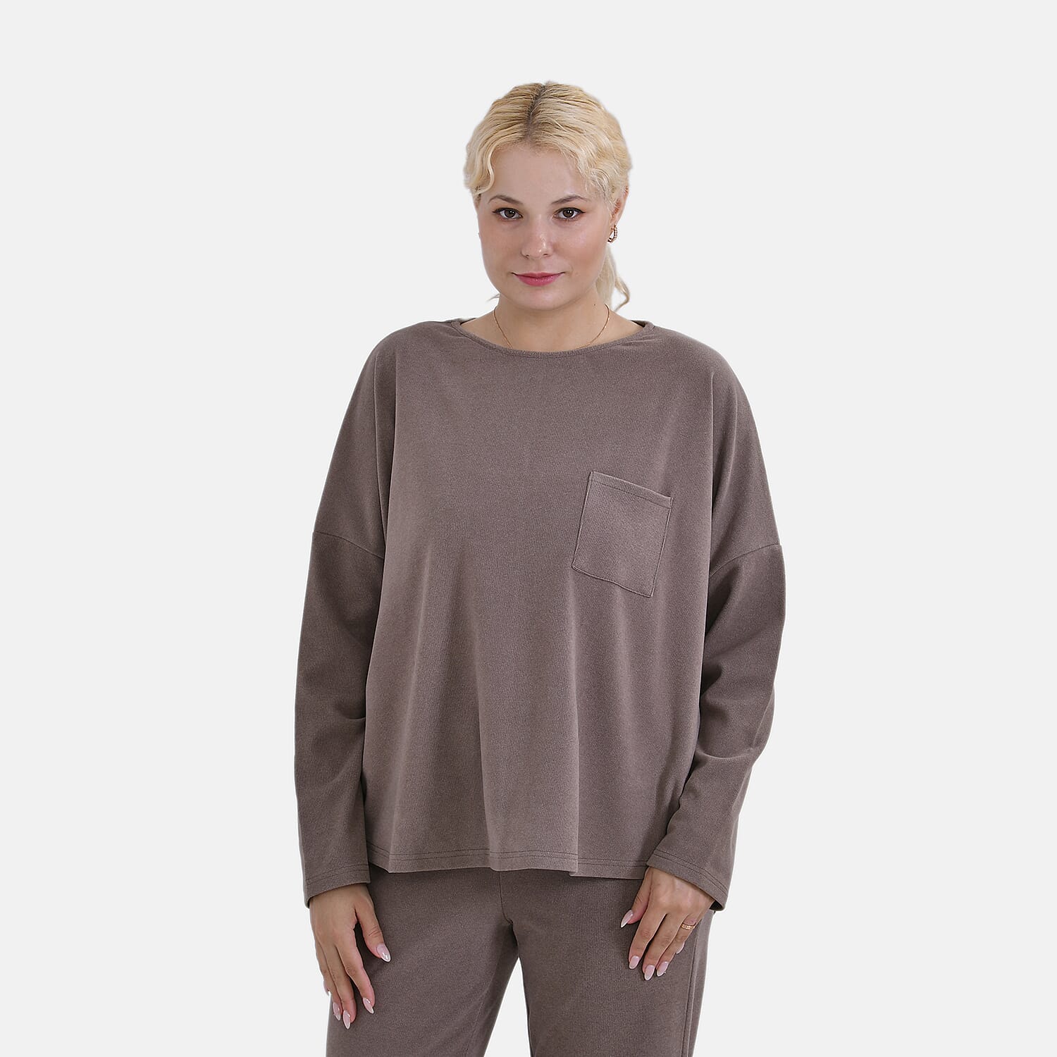 La Marey Soft Casual Top - Cappuccino