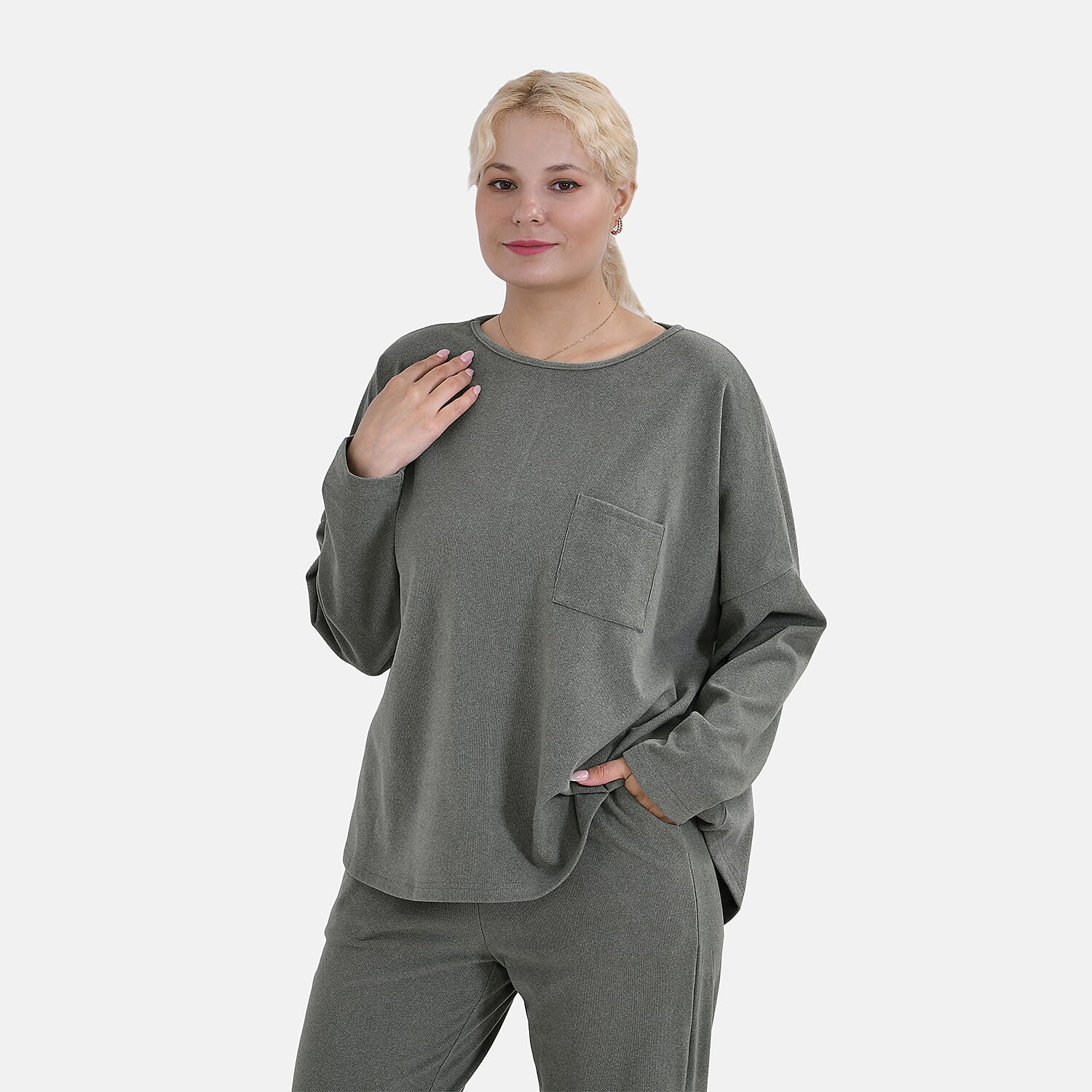 La Marey Soft Casual Top - Green