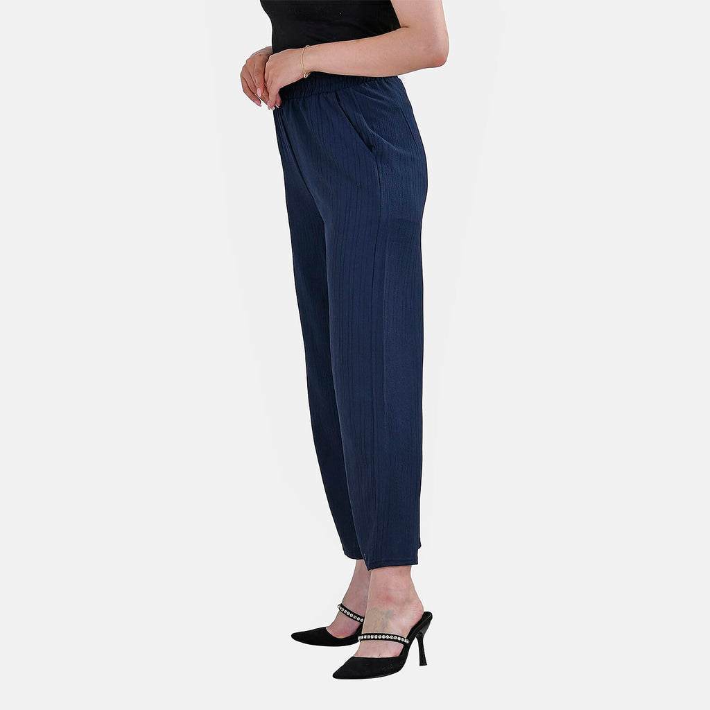 La Marey Swirl Jean and Pant-Trouser (Size L, 16 to 18) - Blue
