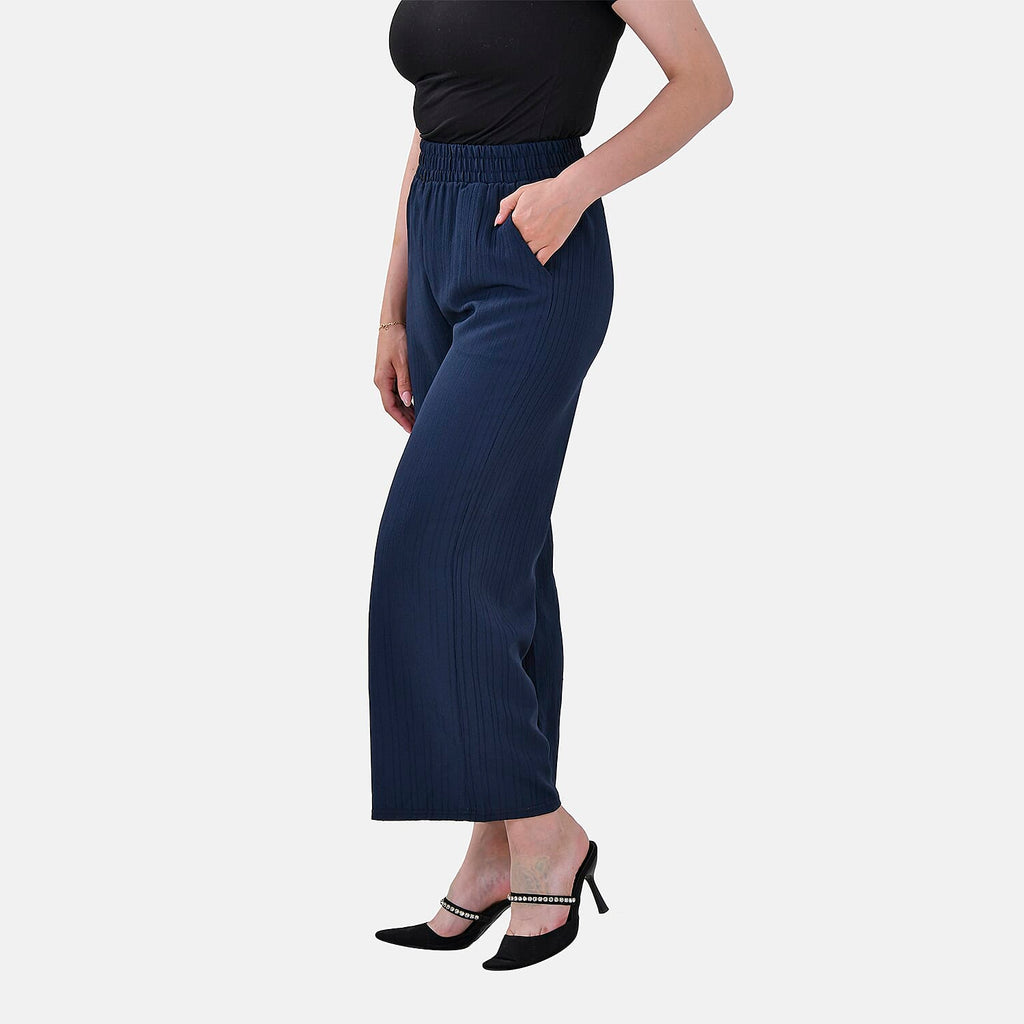 La Marey Swirl Jean and Pant-Trouser (Size XL, 20 to 22) - Blue