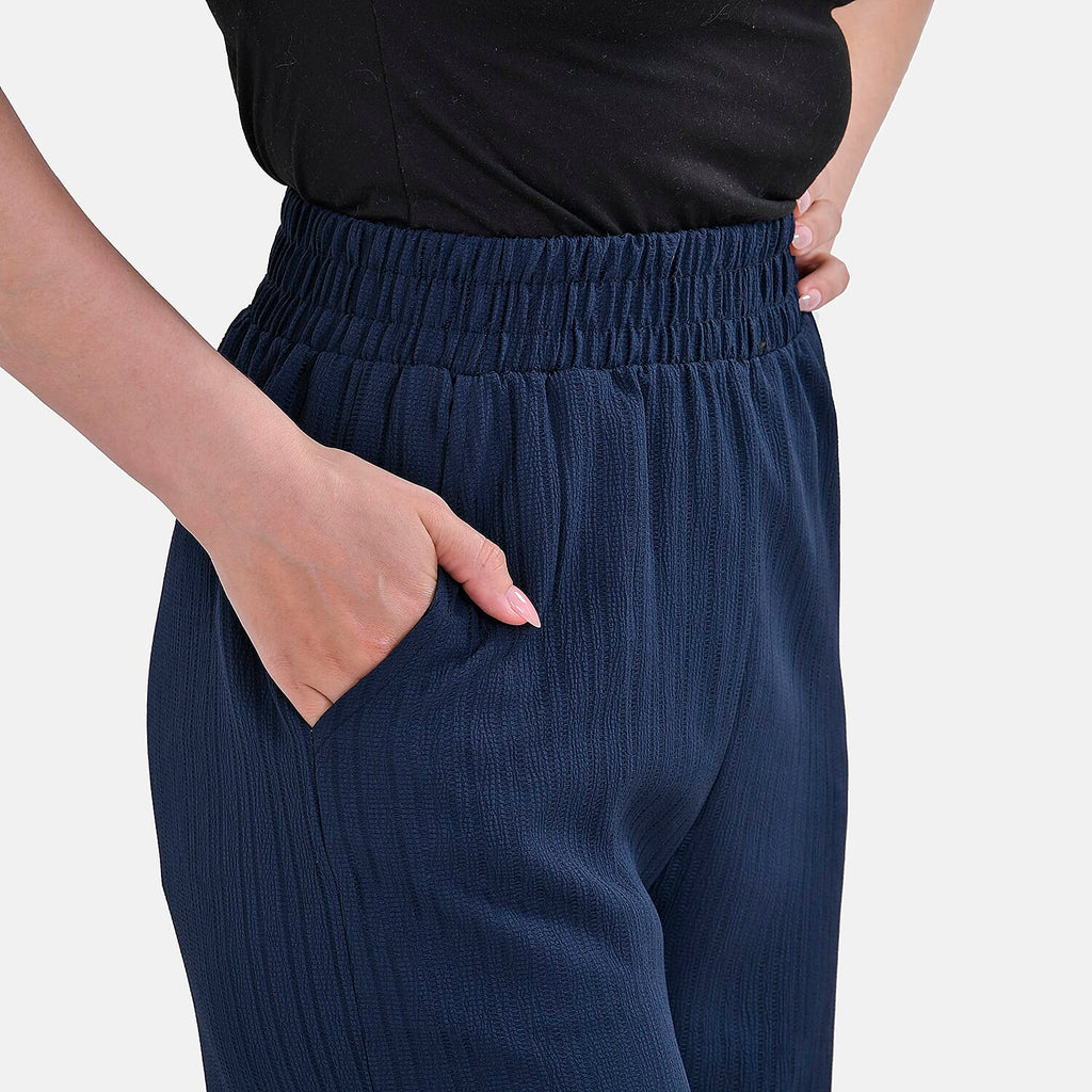 La Marey Swirl Jean and Pant-Trouser (Size XL, 20 to 22) - Blue