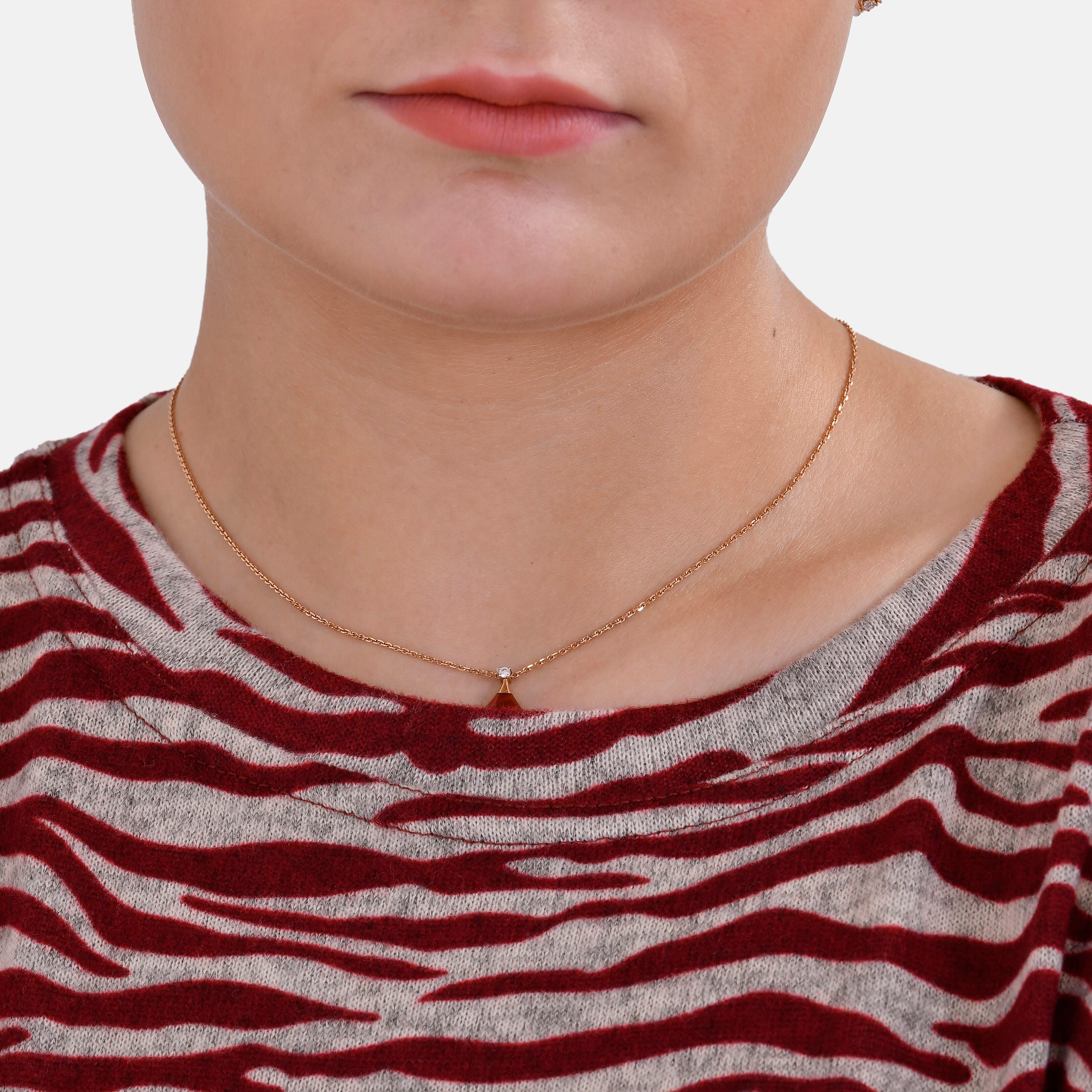 La Marey Printed Jersey Top (One Size) - Red