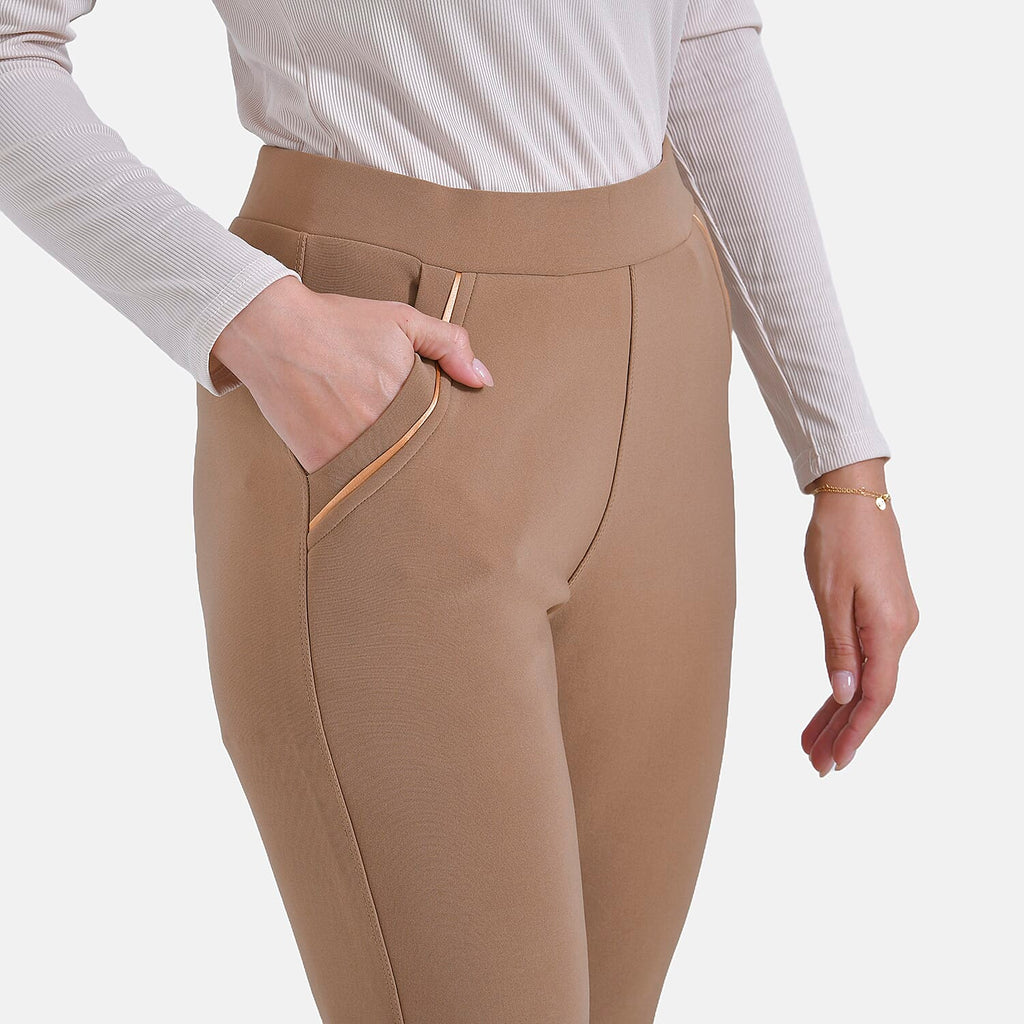 La Marey Ponte Trouser (Size 8 -10) - Beige