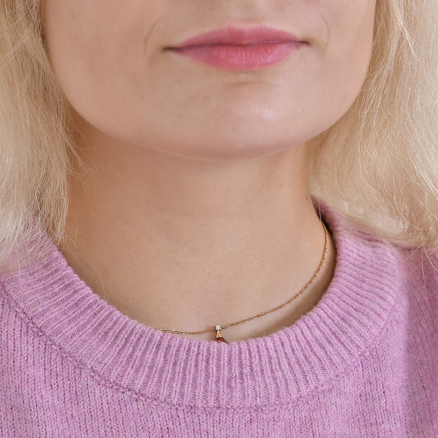LA MAREY Round Neck Super Soft Jumper (Size S) - Purple