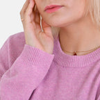 LA MAREY Round Neck Super Soft Jumper (Size M) - Purple