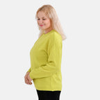 La Marey Round Neck Super Soft Jumper (Size L) - Chartreuse