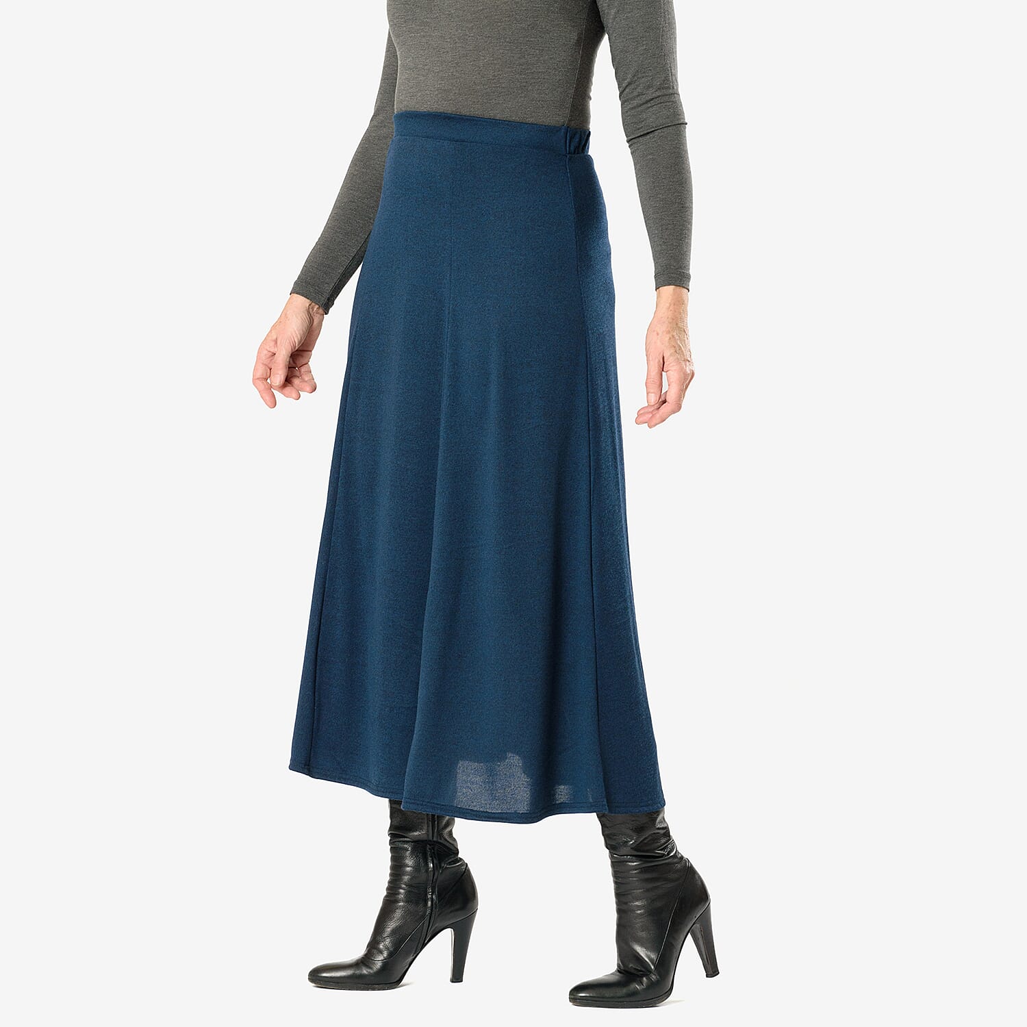 La Marey Midi Skirt - Navy