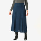 La Marey Midi Skirt - Navy
