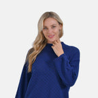 La Marey 100% Cotton Round Neck Cozy Jumper (Size L) - Navy