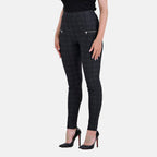 La Marey Pantone Trousers with Zipper (Size L) - Black Plaid