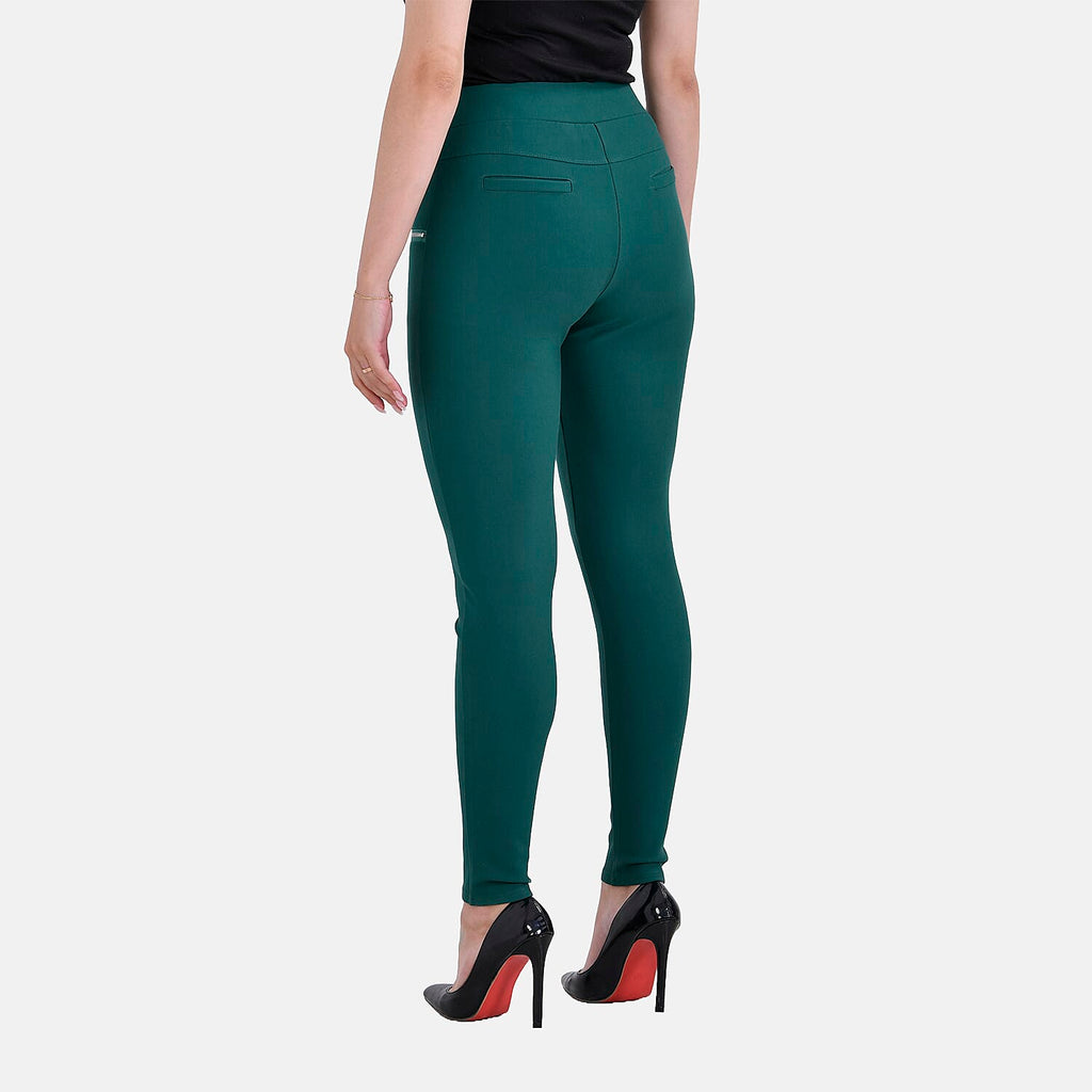La Marey Pantone Trousers with Zipper (Size L) - Green