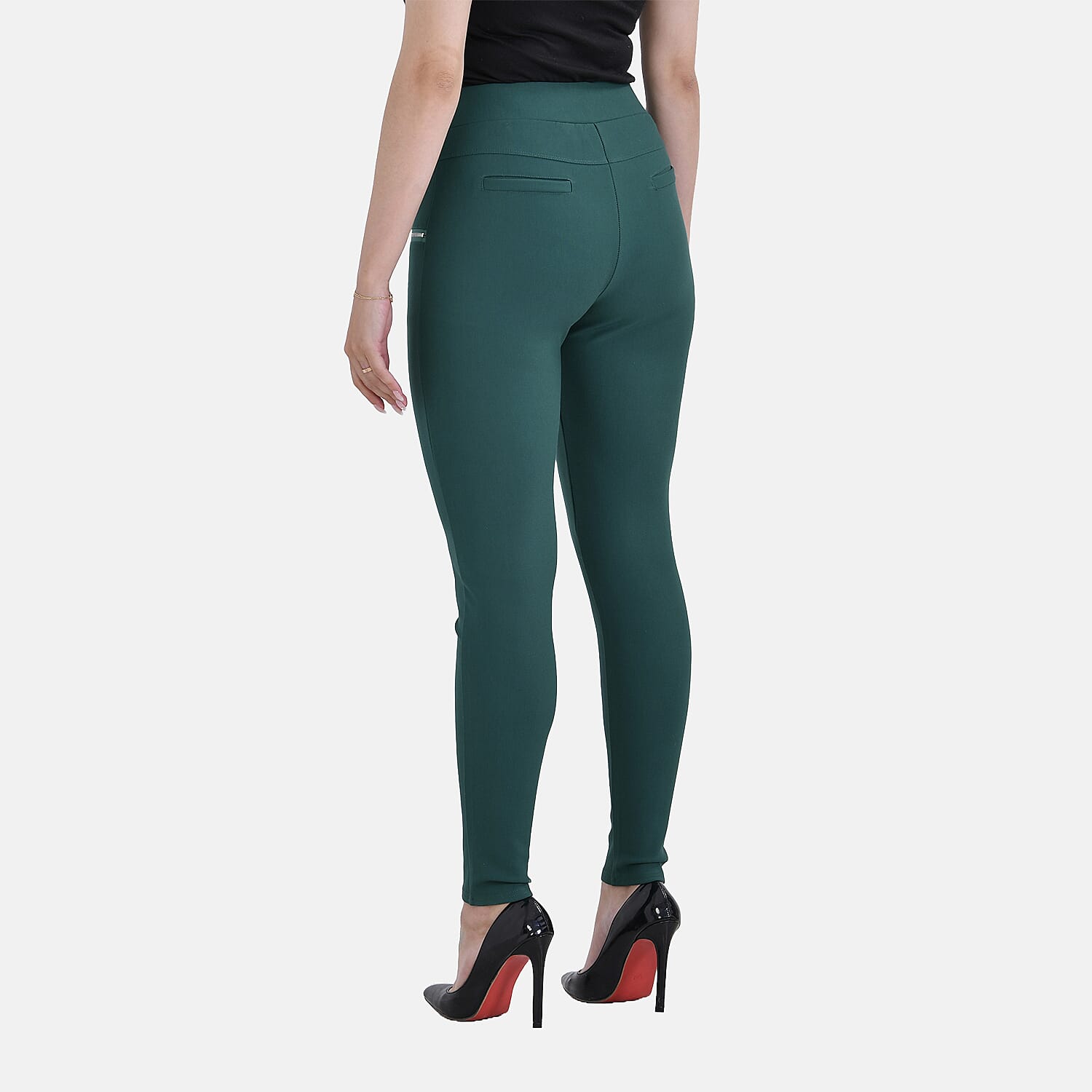 La Marey Pantone Trousers with Zipper (Size L) - Green