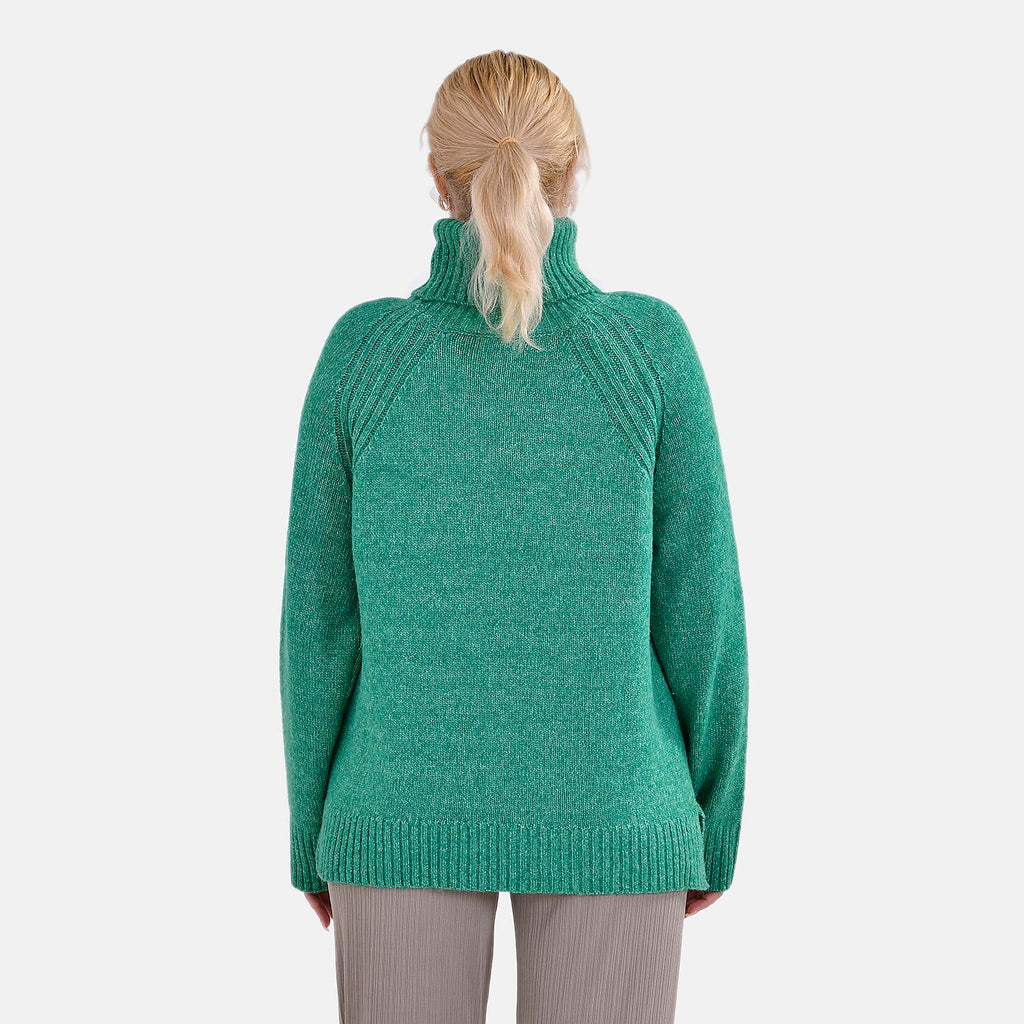 La Marey Roll Neck Jumper (Size L) - Green