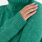 La Marey Roll Neck Jumper (Size L) - Green