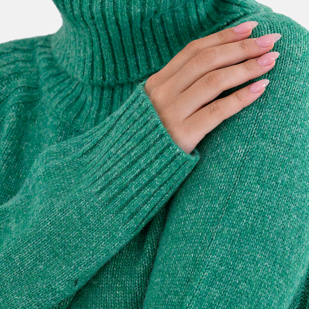 La Marey Roll Neck Jumper (Size 8 to 10) - Green