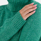 La Marey Roll Neck Jumper (Size 8 to 10) - Green