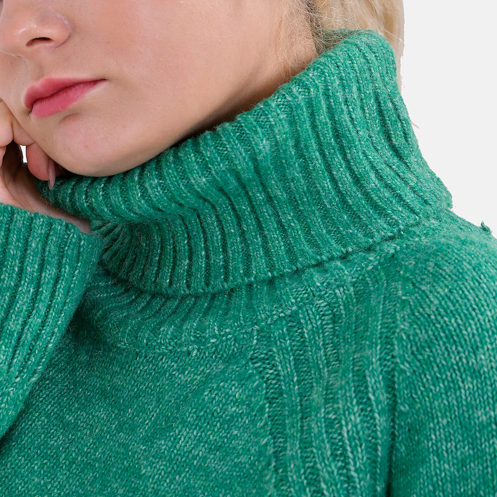 La Marey Roll Neck Jumper (Size 8 to 10) - Green