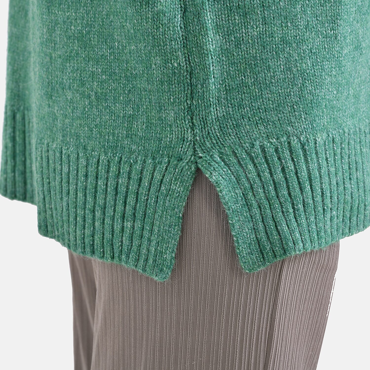 La Marey Roll Neck Jumper (Size 8 to 10) - Green