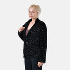 La Marey Sequin Blazer (Size S, 8 -10) - Black