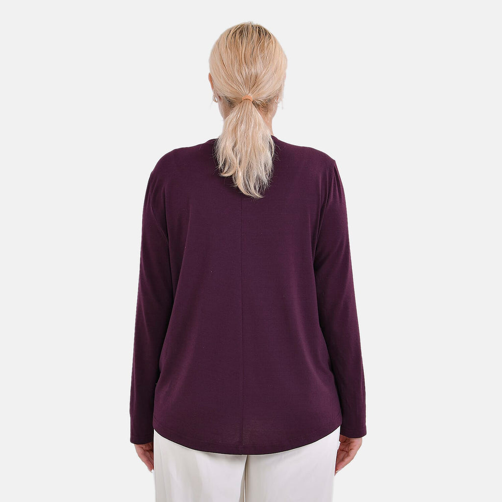 La Marey Sequin Top (Size L) - Purple