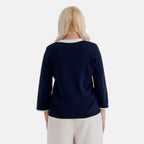 La Marey Knitted Short Sleeve Polo Shirt (Size M, Fit 12 To 14) - Navy Blue