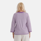La Marey Knitted Short Sleeve Polo Shirt (Size S, Fit 8 To 10) - Purple