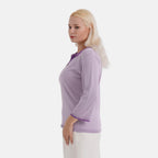 La Marey Knitted Short Sleeve Polo Shirt (Size XL, Fit 20 To 22) - Purple