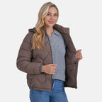La Marey Lightning-Patterned Jacket (Size 16 to 18) - Brown
