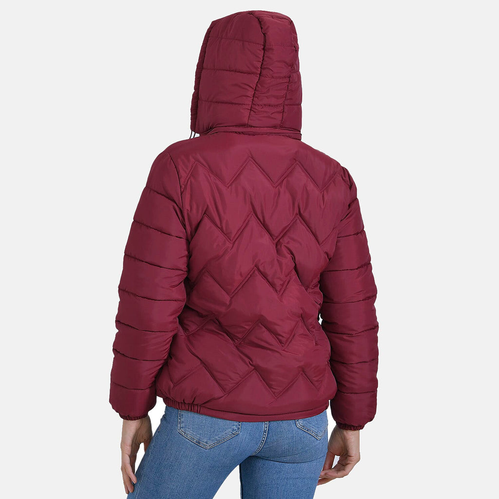 La Marey Short Lightning-Patterned Jacket (Size L) - Red