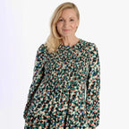La Marey Soft Touch Knitted Shirred Dress (Size L) - Green