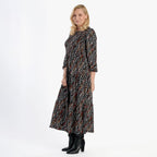 La Marey Soft Touch Knitted Shirred Dress (Size M) - Black