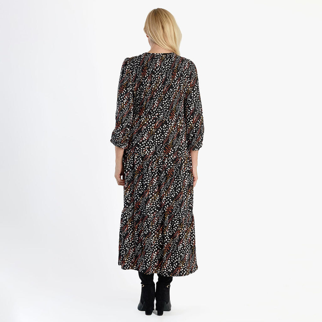 La Marey Soft Touch Knitted Shirred Dress (Size M) - Black